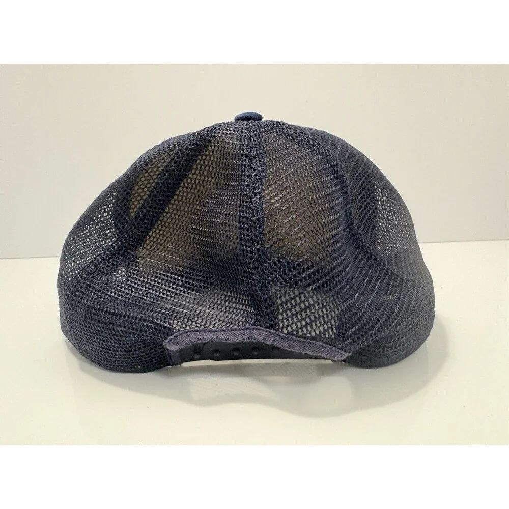 Reeder Chevrolet Trail Trucker Snapback Hat Cap VTG Retro Blue